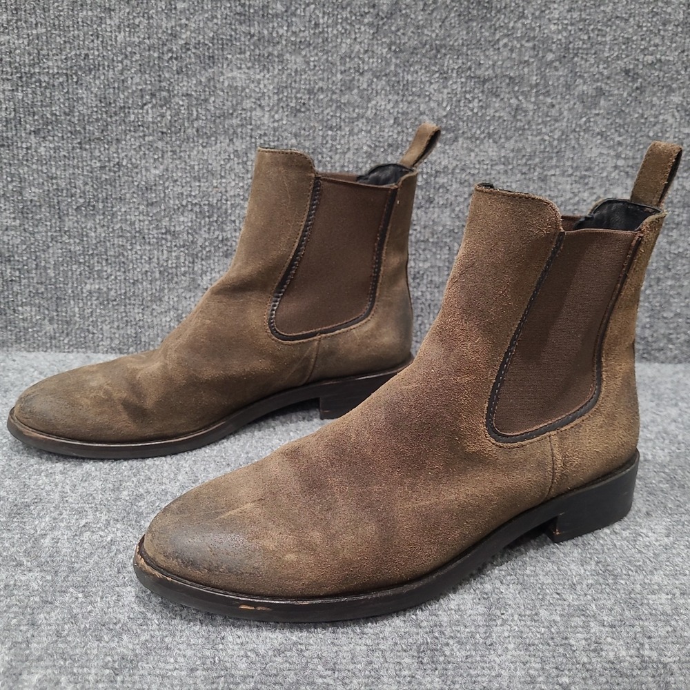 Thursday Boots Co. Duchess Women`s Chelsea Boots Dark Olive Suede Size 8 US